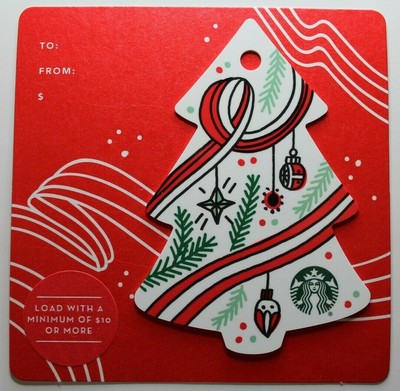 Starbucks Card 6142 Christmas Tree Mini 17 Ebay