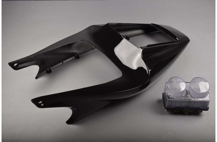 Carénage arrière noir premium et feu clair en ABS pour Yamaha R1 1999