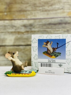 NIB! Fitz & Floyd Charming Tails I'm A Winner 89/719