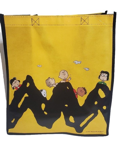 Peanuts Snoopy Charlie Brown Lucy Linus Marcie wiederverwendbare Tragetasche NEU - Bild 3 von 6