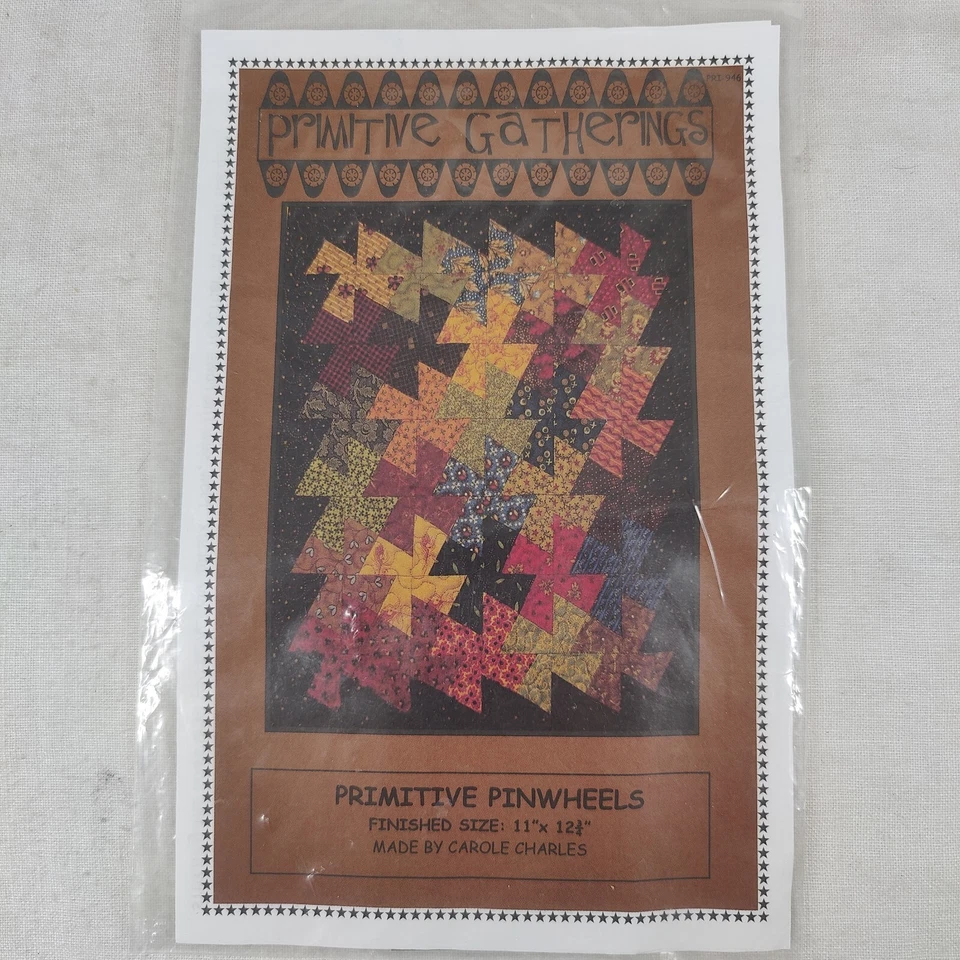 Primitive Pinwheels Southwestern Quilt Patterns 11" x 12" Primitive Gatherings - Image 3 of 4