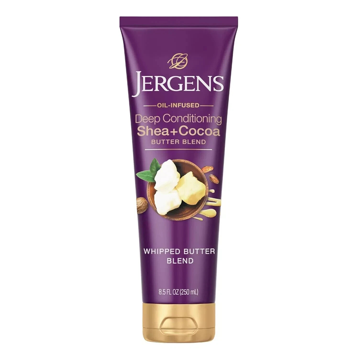 Jergens Shea Cocoa Butter Body Lotion for Dry Skin with Vitamins E B3 8.5 oz