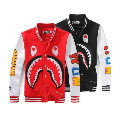 bape shark baseball jacket