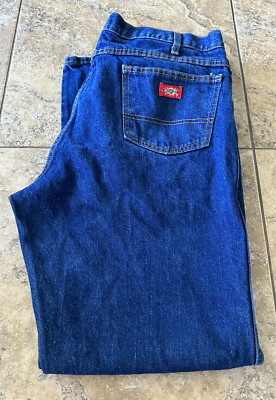 Dickies Jeans Men Blue 40X32  Straight Workwear Pant  Dark Denim Fit 39X32