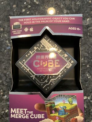 Merge Cube Holograms in Your Hand Virtual Game Toy for IOS Android Tablet - NIB
