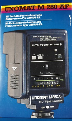 Elektronen-Blitzgerät für Sony + MINOLTA - Kameras , incl. Batterien Neu ,OVP !