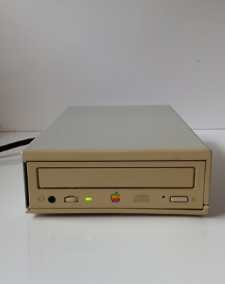 APPLE CD 600E EXTERNAL SCSI CD-ROM DISK DRIVE M3958 W/POWER CORD *READ