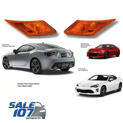 For 2013-2017 Scion FRS-Subaru BRZ 17-20 Toyota 86 Side Marker
