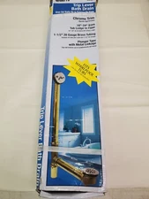 WATTS 98CP TRIP LEVER BATH DRAIN W/ CHROME TRIM, 1-1/2" BRASS TUBES