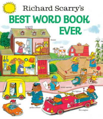 Richard Scarry's Best Word Book Ever (Giant Golden Book) - Hardcover - VERY GOOD