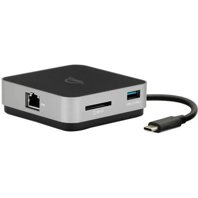 OWC USB-C Travel Dock E, Dockingstation, grau