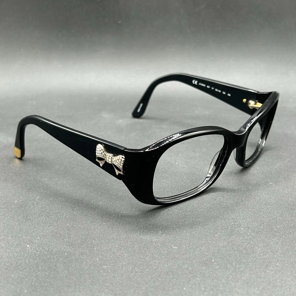 Juicy Couture JU 533/S 807 Sunglasses Frame Black w/ Gold Bow 54-16-130 Used RX✔ - Image 3 of 4