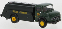 Brekina 47040 Mb Mercedes Benz L 322 Tankwagen MüLler & Sinning, GrüN, 1:87 H0