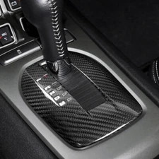 Real Hard Carbon Fiber Gear Shift Shifter Panel Cover For Camaro 2010-2015 Black