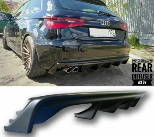 Parachoques tuning traseros de fibra de vidrio para coches