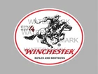 WINCHESTER BUMPER STICKER FOR TOOLBOX WELDER MANCAVE BEER FRIDGE ETC 90X75mm