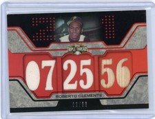 2008 Topps Triple Threads Baseball Relic #TTR-75 Roberto Clemente #03/36