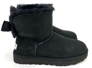 bailey bow ugg boots black