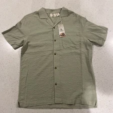 NWT Panama Jack Button Up SS Shirt Men's Small Tropical Hawaiian