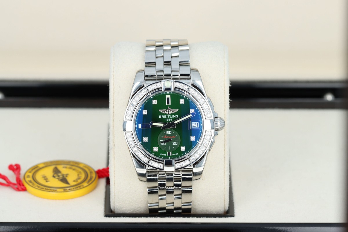 Breitling Galactic 36 Shamrock Olive Green 'P. Sheeran' Dublin