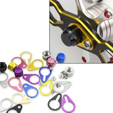 Fishing Reel Handle M8 Screw Nut Cap Locking Plate Bearing Cover for Left Right