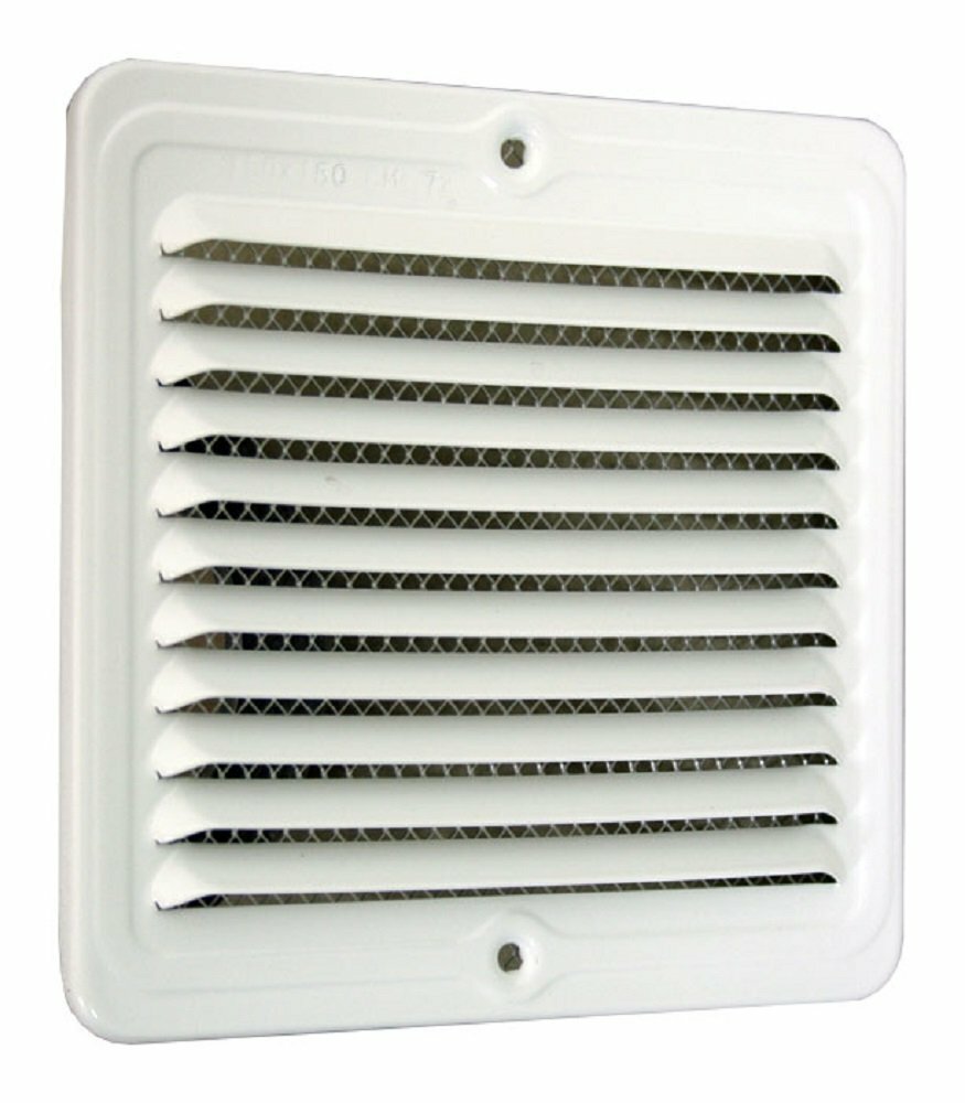 Savagrow Lüftungsgitter 25x8 Cm – 2er Set Aus Aluminium, Weiß, Für Schrank, Wand & Decke