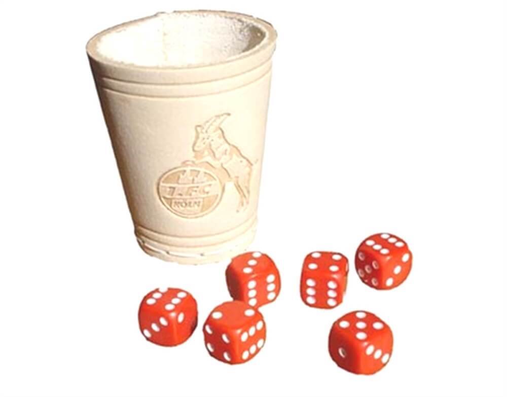 Teepe Sportverlag 1. Köln Würfelbecher Mit 6 Würfeln