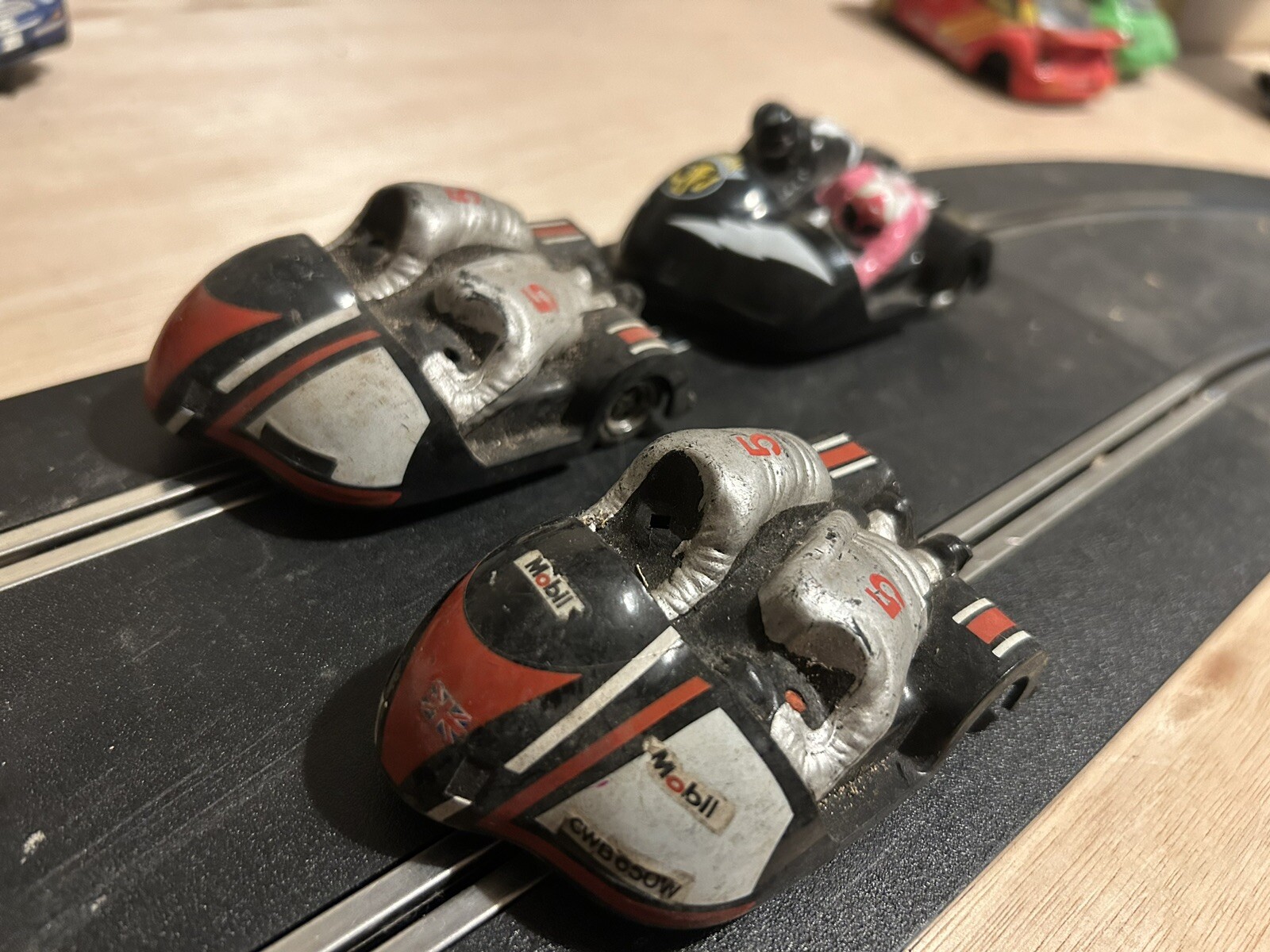 scalextric motorbike and sidecar