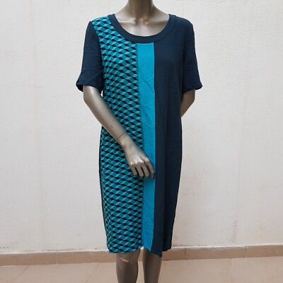 Hübsches Kleid von Persona (Marina Rinaldi), 40 (19), petrol, grün, blau, schwar