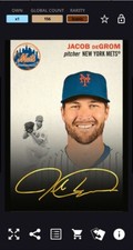 2021 Topps Bunt Jacob DeGrom  1954 Gold Signature MEGA Pack- Iconic Digital