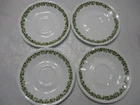 Vtg. Set of 4 Corelle Crazy Daisies 6 1/4" Saucers All are Perfect