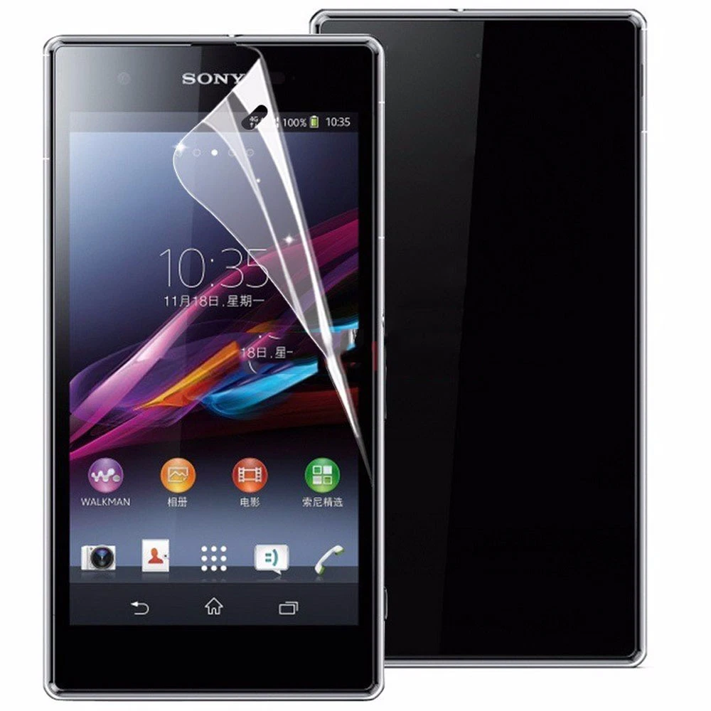 6x Pellicola Protettiva Per Sony Xperia Z, Trasparente E Antigraffio, Made In Germany, Con Raschietto E Panno - 4
