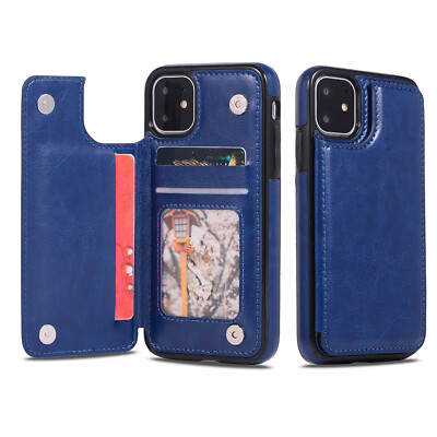 Schutzhülle iPhone16 15 14 13 12 11 Pro Handy Hülle Tasche Kartenfach Magnetisch