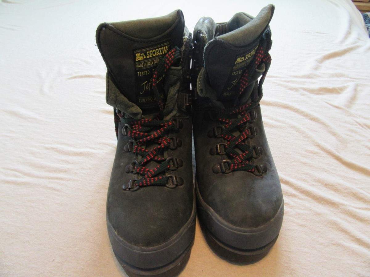 Vtg La Sportiva Tested by Jeff Lowe Hiking Boots Size Mens 7.5 Womens 9 LA Sportiva Mountaineering Boots Jeff Lowe Walking on the  main image 2