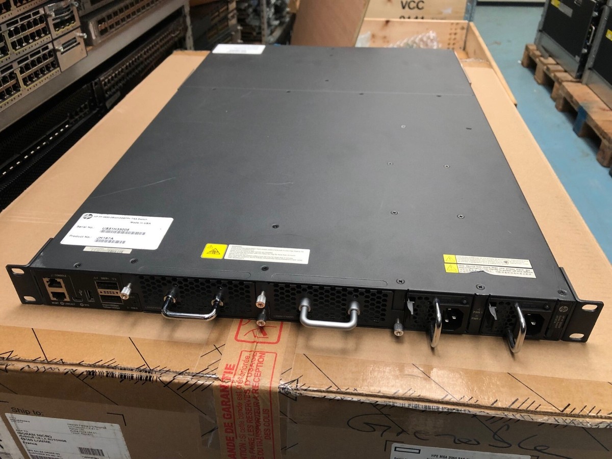 HPe – Switch Flexfabric 5930 2-slots 1U – 24x 10Gbps + 2x 40Gbps – HP/N : JH187A – d'occasion Dell et HP
