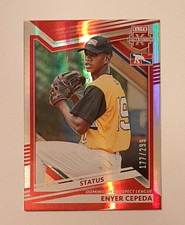 2022 Elite Extra Edition Status Red #174 Enyer Cepeda Rc #177/299