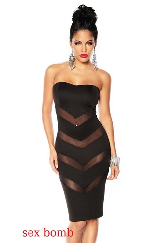 SEXY abito vestito nero TRASPARENZE tag. XS,S,M,L (38,40,42,44) fashion  GLAMOUR | eBay