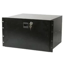 NEW PA DJ 6U Equipment Rack Mount Steel Locking Storage Drawer Case 19" key lock