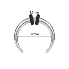 Punta De Acero Inoxidable 316L Cónica Estilo Búfalo - ¡Para Expansiones De Oreja, Septum Y Más!