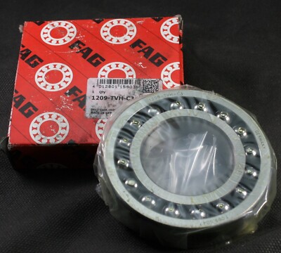 One (1) FAG 1209 TVHC3 Self Aligning Bearing 45MM ID Germany NEW