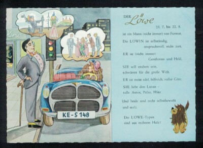 Constellation Card from circa 1965, The Lion