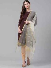 Dupatta Chiffon Stole Scarf Handmade Long Chunni Indian Lightweight Stole Hijab