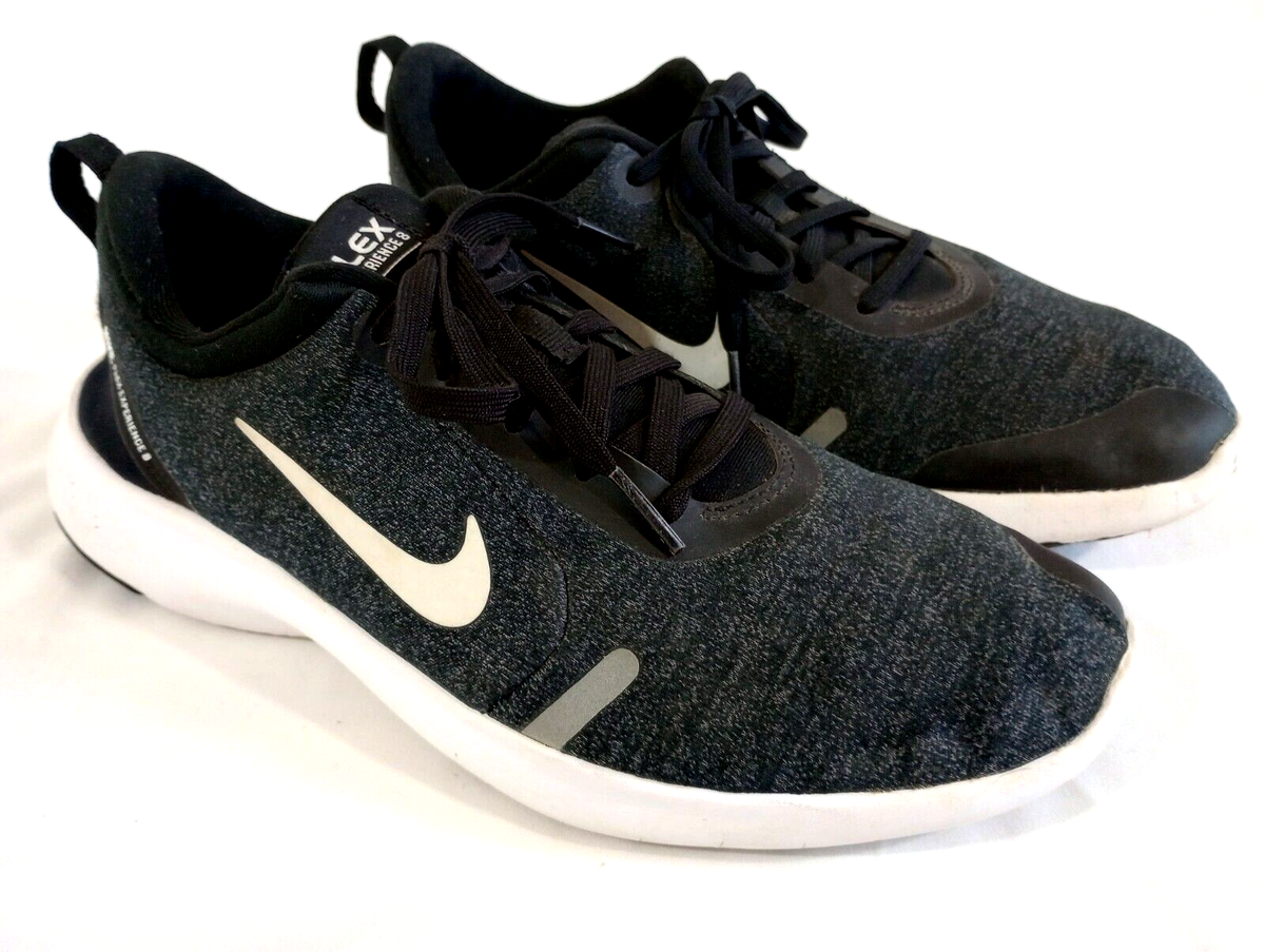 Nike Flex Experience RN 8 Running Shoes Sneakers, Black Gray