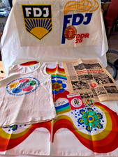 DDR Artikel Weltfestspiele 8 TeileAnstecker,Pass,Tüten,Tuch,Hemd,Zeitungsartikel