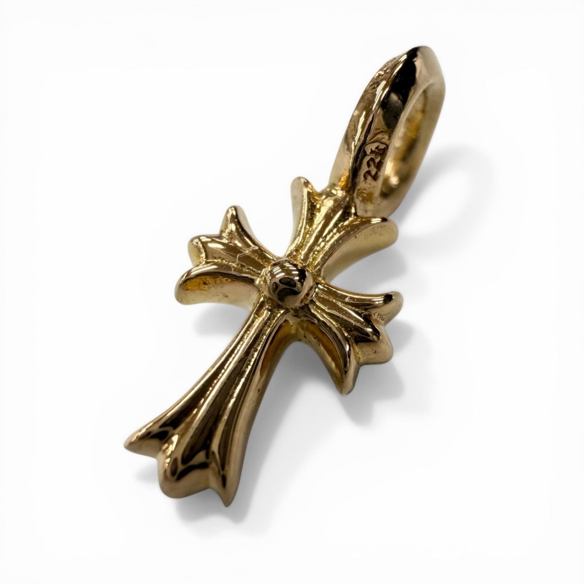 Excellent CHROME HEARTS Pendant top STACK CH CROSS V2 gold 22K | eBay