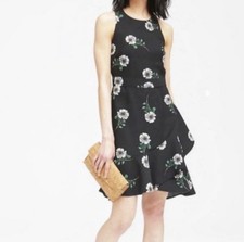Banana Republic Women's Floral Ruffle-Cuff Dress , Size 4