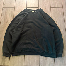 Vintage 90s LL Bean Double-V Faded Forest Green Earthtone Cotton Crewneck XL