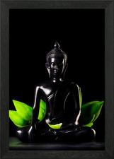 art Buddha Framed Wall Art Poster Canvas Print Picture