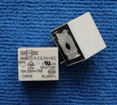 5pcs 899B-1C-F-C E 6VDC Power Relay 5Pins 10A 277VAC