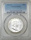 1963-D Franklin Half Dollar PCGS MS64 90% FBL Frosty New Holder PQ #J246G